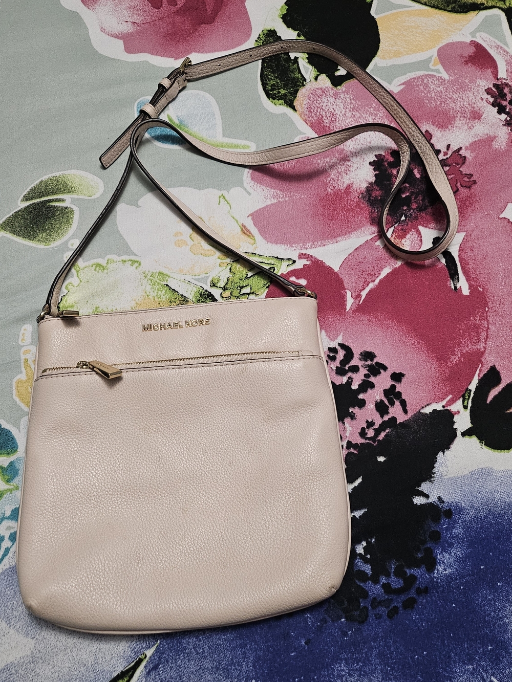 Michael Kors Blush Leather Crossbody Bag